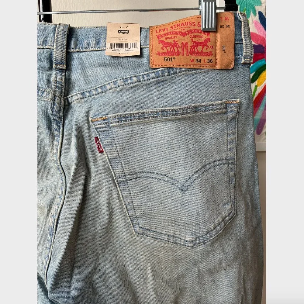 Levi's NWT 501 Original Stretch Jeans - Size 34X36